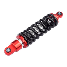 HARIFOGER shock beside ruler showing 280mm length, clarifies exact sizing for buyers