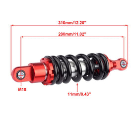 HARIFOGER close-up of red coil spring, illustrates stronger load support and damping