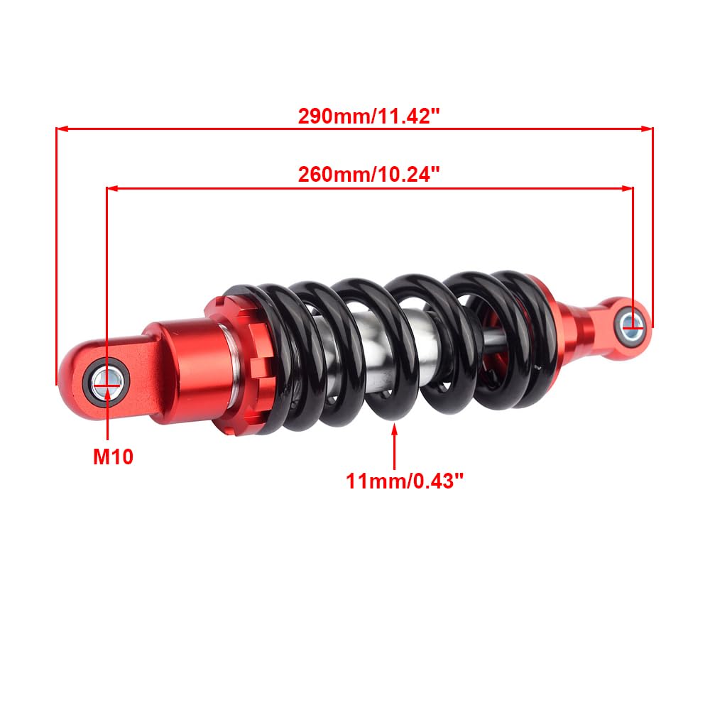 HARIFOGER close-up of red spring revealing strong coil and ride support