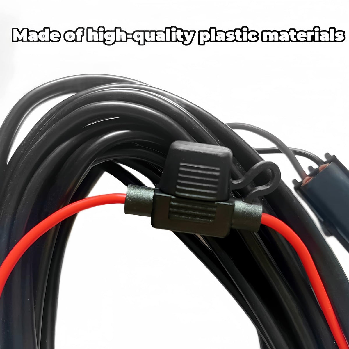 Harmar 22-foot harness coiled to show full length and tidy routing advantage