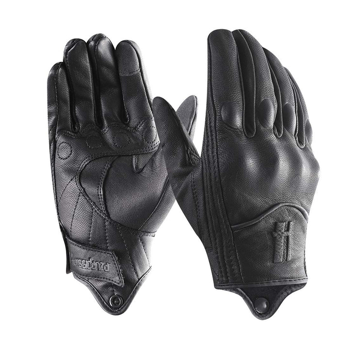 Harssidanzar GM028 front view showing design and black finish for confident riding