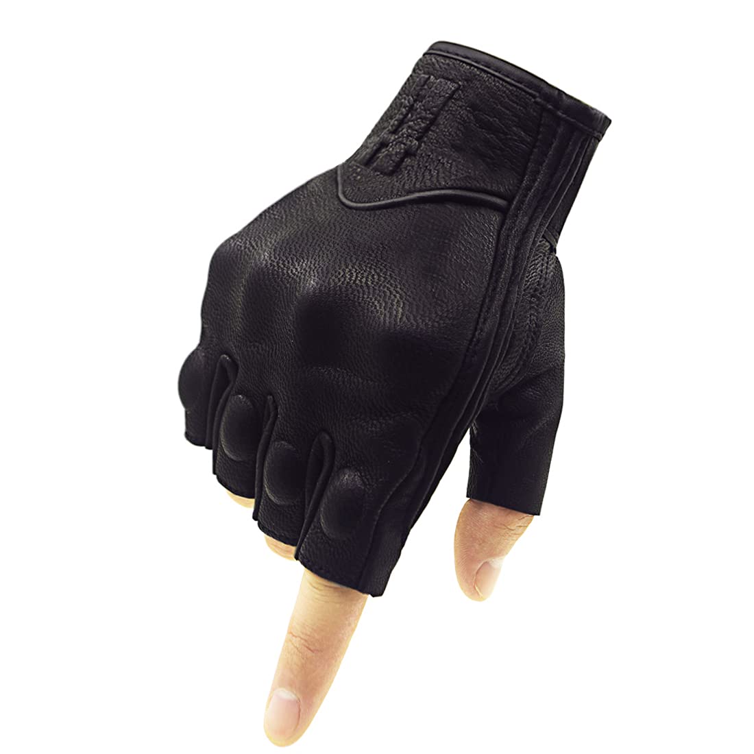 Harssidanzar gloves front view showing sleek profile and grip benefits