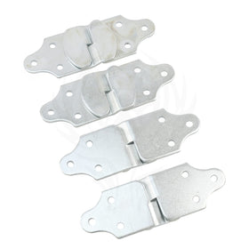 Harvards Chrome close-up of zinc-plated bracket holes and steel texture highlighting corrosion resistance