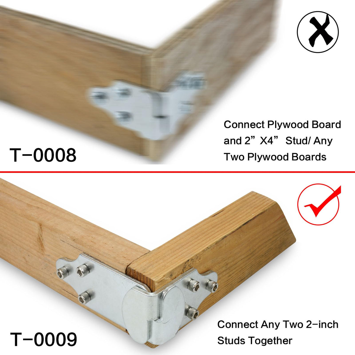 Harvards Chrome mounted bracket at trailer corner showing secure panel hold and improved stability