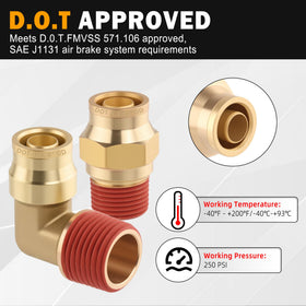 HASAOMOI fitting installed on trailer air line showing fast field repair benefit