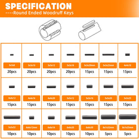 HASAOMOI keys in compartments for fast access and size organization benefit