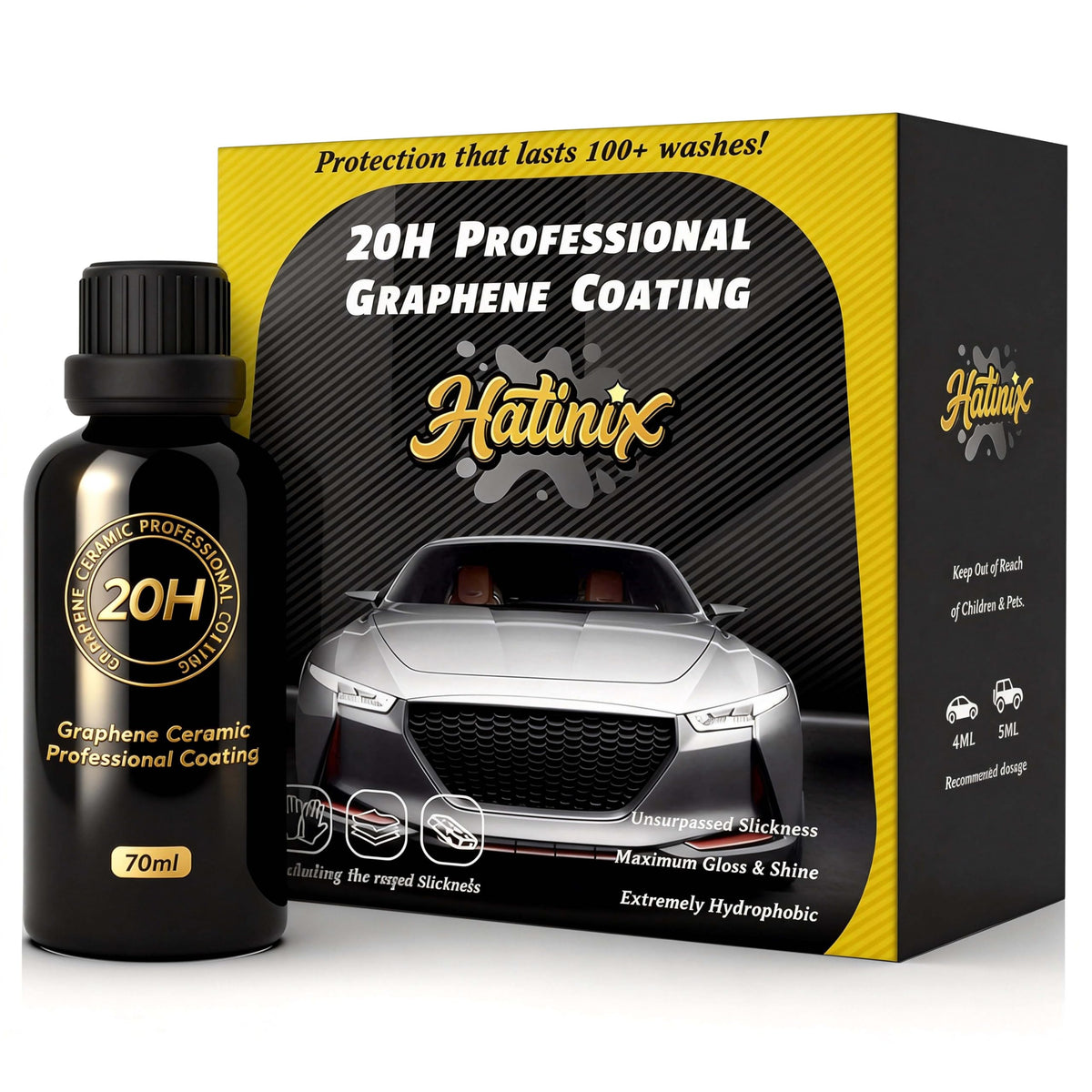 Hatinix front packaging bottle and label showing product identity and benefits