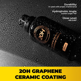 Hatinix graphene ceramic texture close-up highlighting glossy finish and depth
