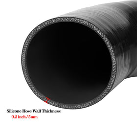 Haturmyko side profile showing 8" leg length for flexible routing benefit
