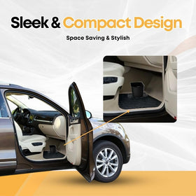 HAUSSIMPLE placed behind seat in SUV trunk offering convenient waste storage