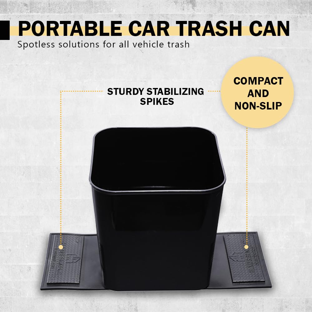 HAUSSIMPLE clips gripping rubber mat to keep the bin firmly anchored