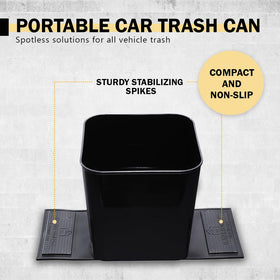HAUSSIMPLE clips gripping rubber mat to keep the bin firmly anchored