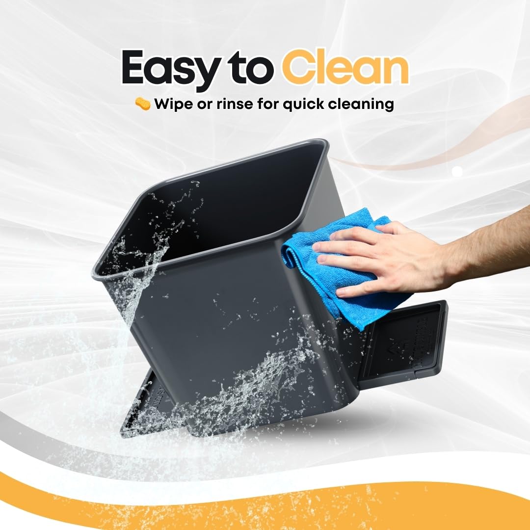 HAUSSIMPLE being emptied and rinsed for fast, hygienic cleaning