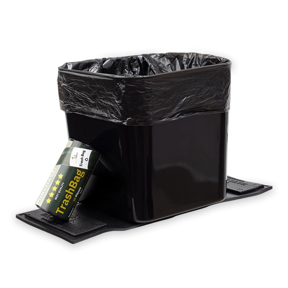 HAUSSIMPLE front view of trash can showing compact design and easy access