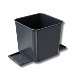 HAUSSIMPLE front view of compact car trash can showing tidy fit and easy access