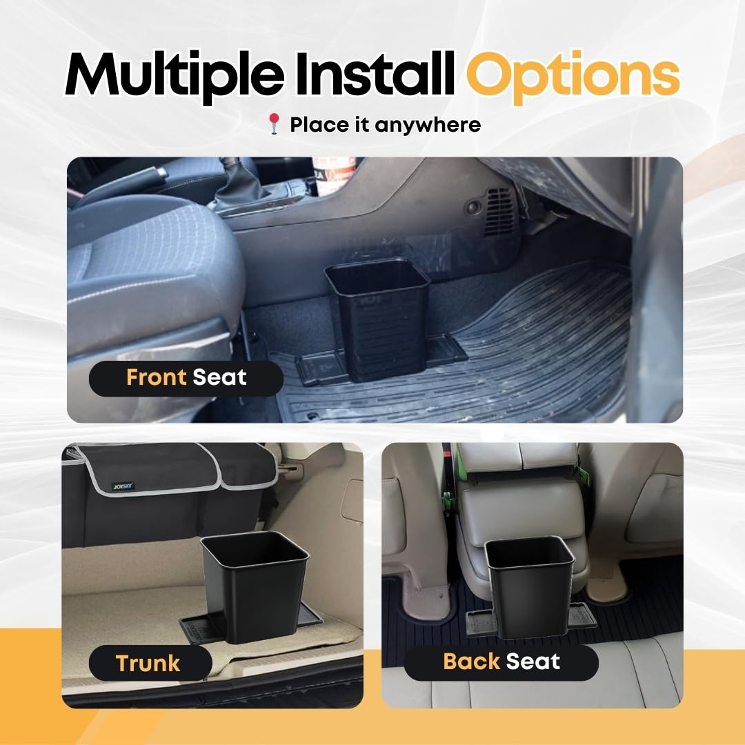 HAUSSIMPLE installed on front passenger floor keeping car tidy and organized