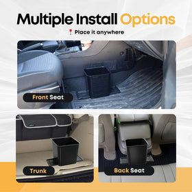 HAUSSIMPLE installed on front passenger floor keeping car tidy and organized