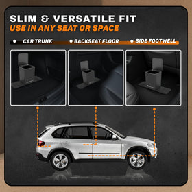 HAUSSIMPLE interior with Easy Pull Trash Bag for fast cleanouts