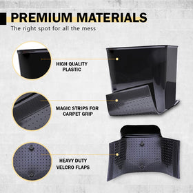 HAUSSIMPLE magic strip attached to fabric mat for secure placement