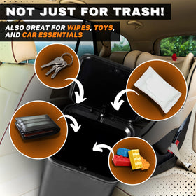HAUSSIMPLE in car footwell demonstrating small footprint and fit