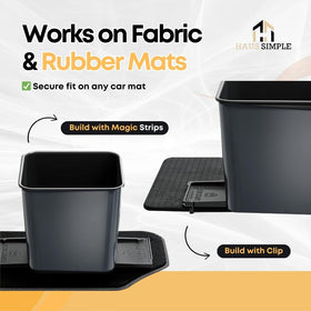 HAUSSIMPLE stability flap attached to bin preventing tipping on turns