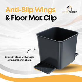 HAUSSIMPLE top view showing open mouth and sufficient capacity for everyday waste