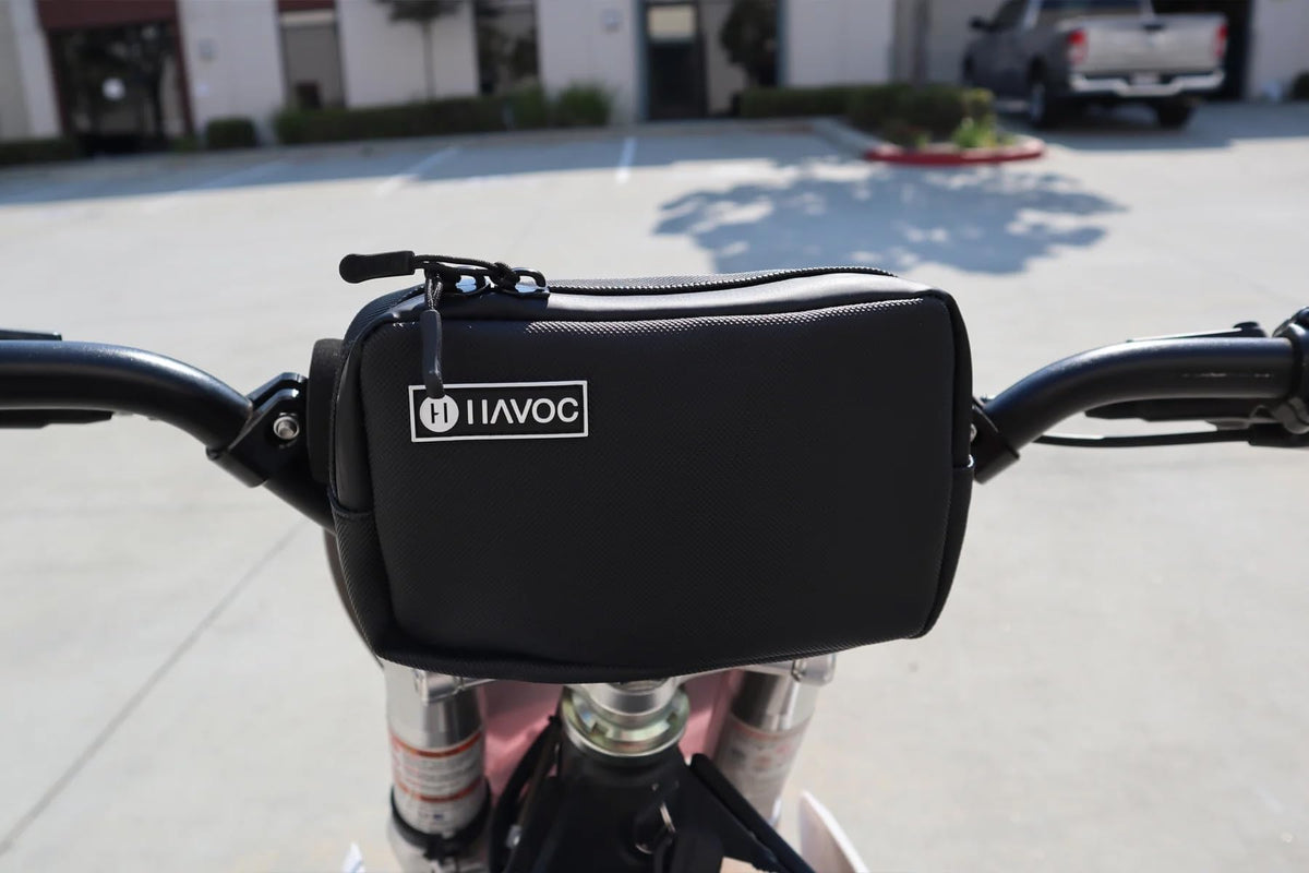Havoc Racing open interior with zip pocket and mesh organizer for tools