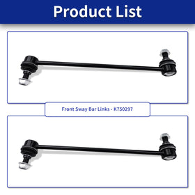 HAWK BROTHER sway link next to ruler, shows accurate OEM-fit dimensions