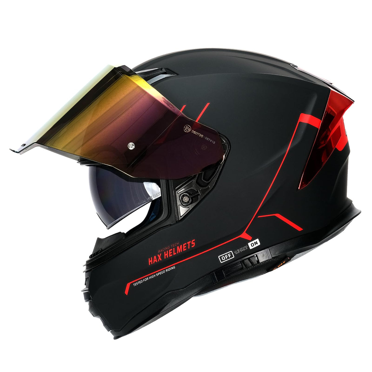HAX helmet size comparison with hand showing fit and scale guidance