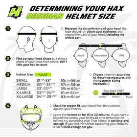 HAX Obsidian worn on rider demonstrating headset slot and eyeglass-friendly fit for convenience
