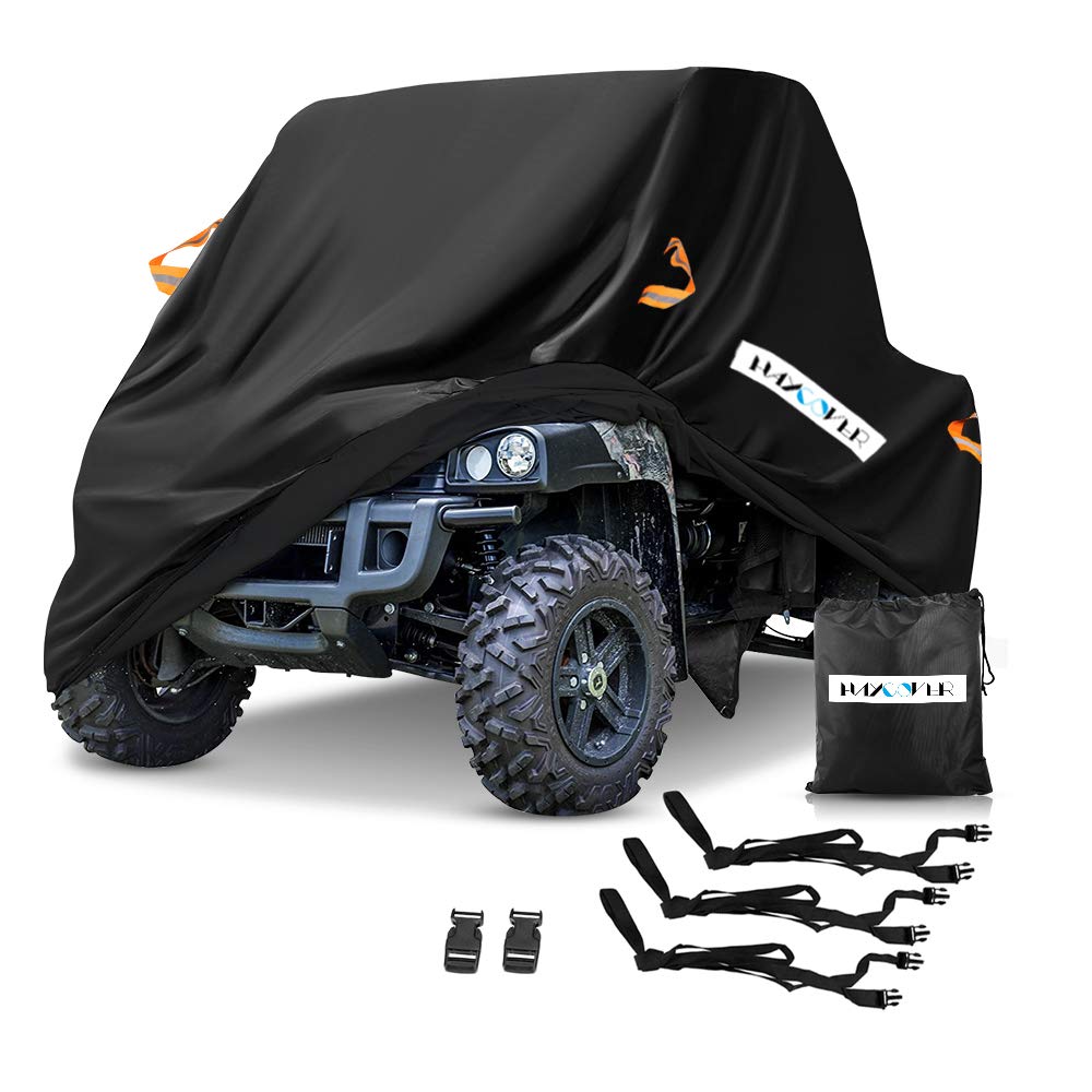 HAYCOVER front view on UTV showing full coverage and protection