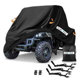 HAYCOVER front view on UTV showing full coverage and protection