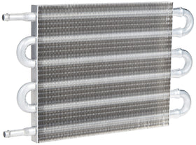 Hayden 403 front view showing compact tube-and-fin cooler and fit benefits