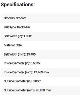 Hayden Automotive close-up of bearing and 0.69 inch bore for secure mounting