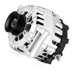 HAYIAUTO front view of alternator showing mounting points and finish, reliable fit