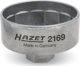 Hazet 2169 front view showing 14-flute face and accurate fit benefit