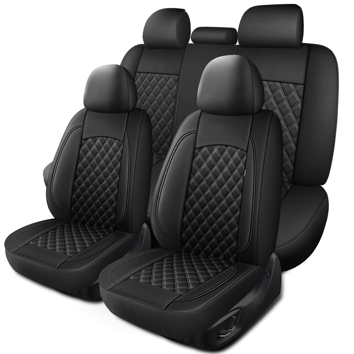 HChengkikz front seat cover displayed in packaging showing clean protection