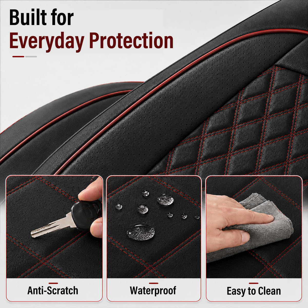 HChengkikz perforation texture close-up showing breathable Nappa leather comfort