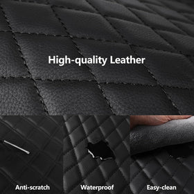HChengkikz textured PU leather surface showing durable, easy-clean finish