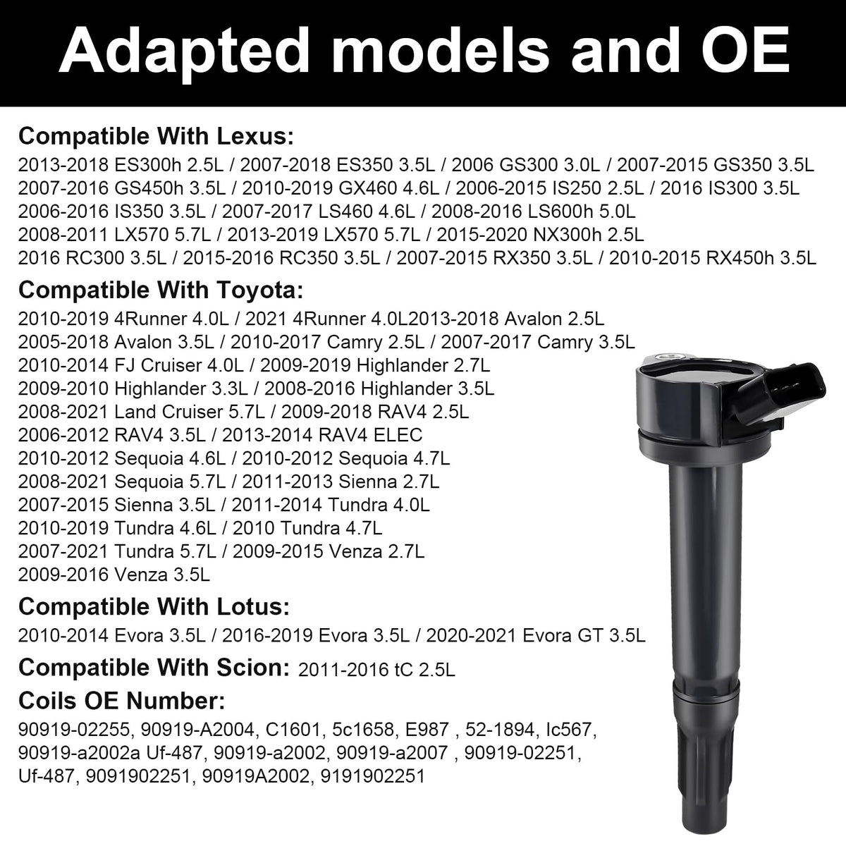 Hchenup coil pack terminal detail illustrating durable connection benefit