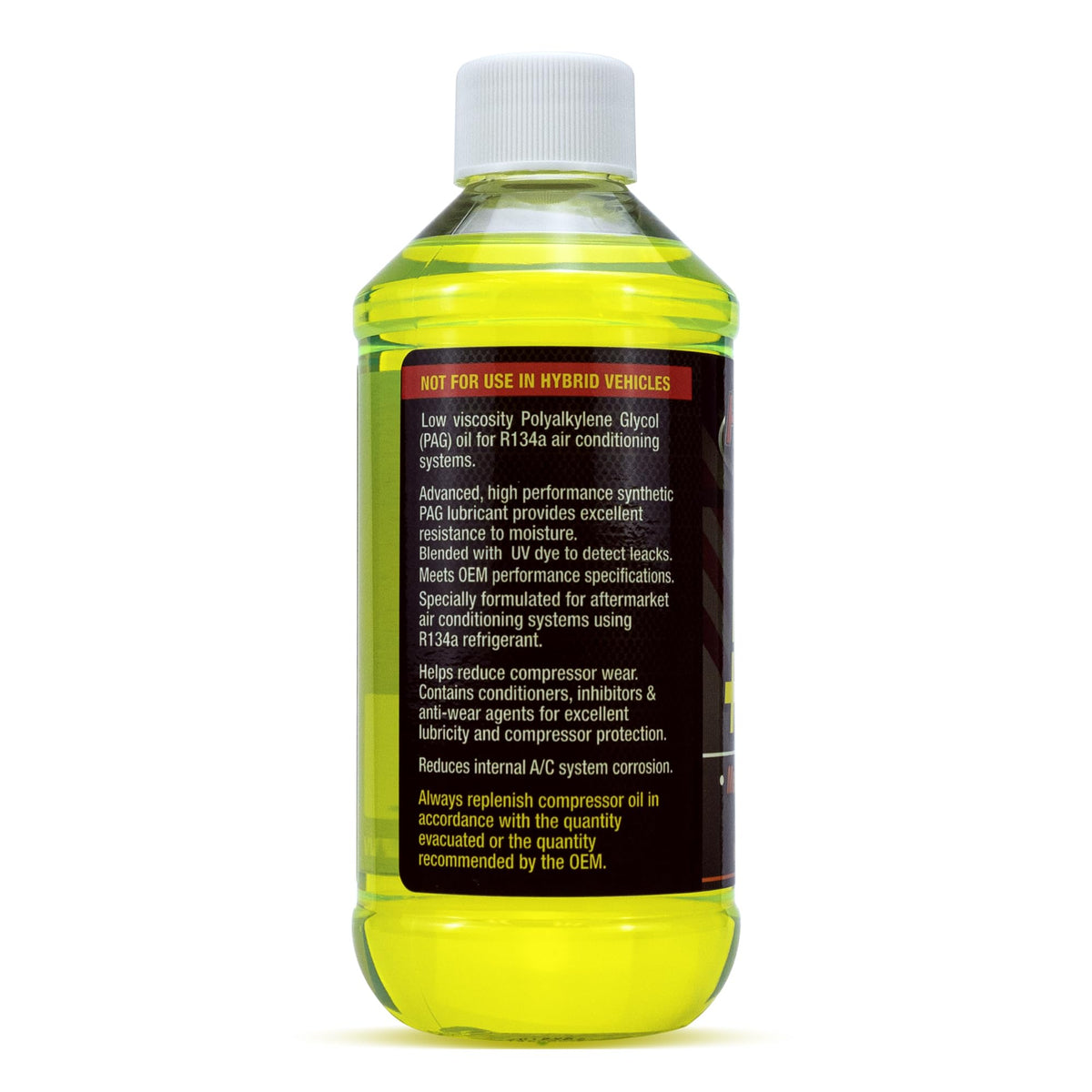 hcpro close-up of oil color with dye showing tracer presence for easier inspection