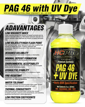hcpro oil glowing under UV light revealing leak locations quickly during diagnostics