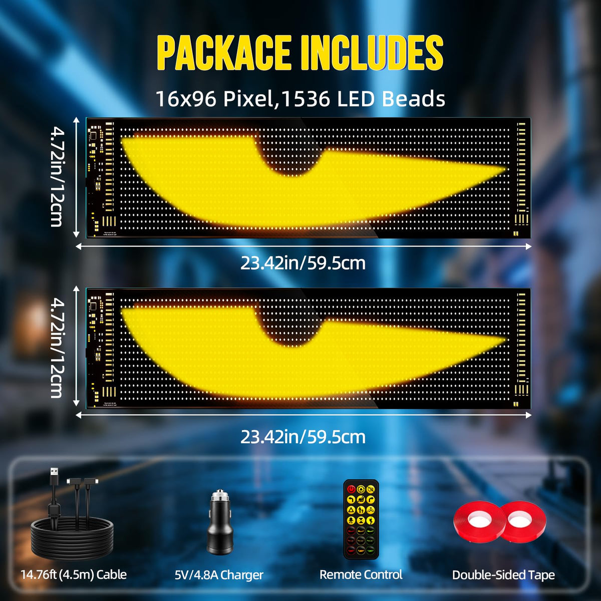 HCYHNB close-up of LED pixels revealing dense 1,536-bead detail for crisp graphics