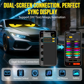 HCYHNB remote and smartphone app together showing fast presets and deep customization options