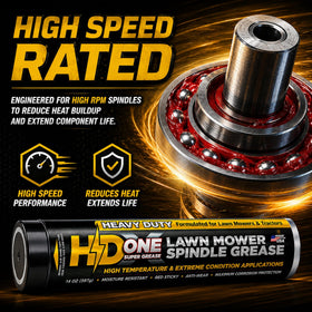 HD Switch being applied to a mower spindle protecting bearing surfaces
