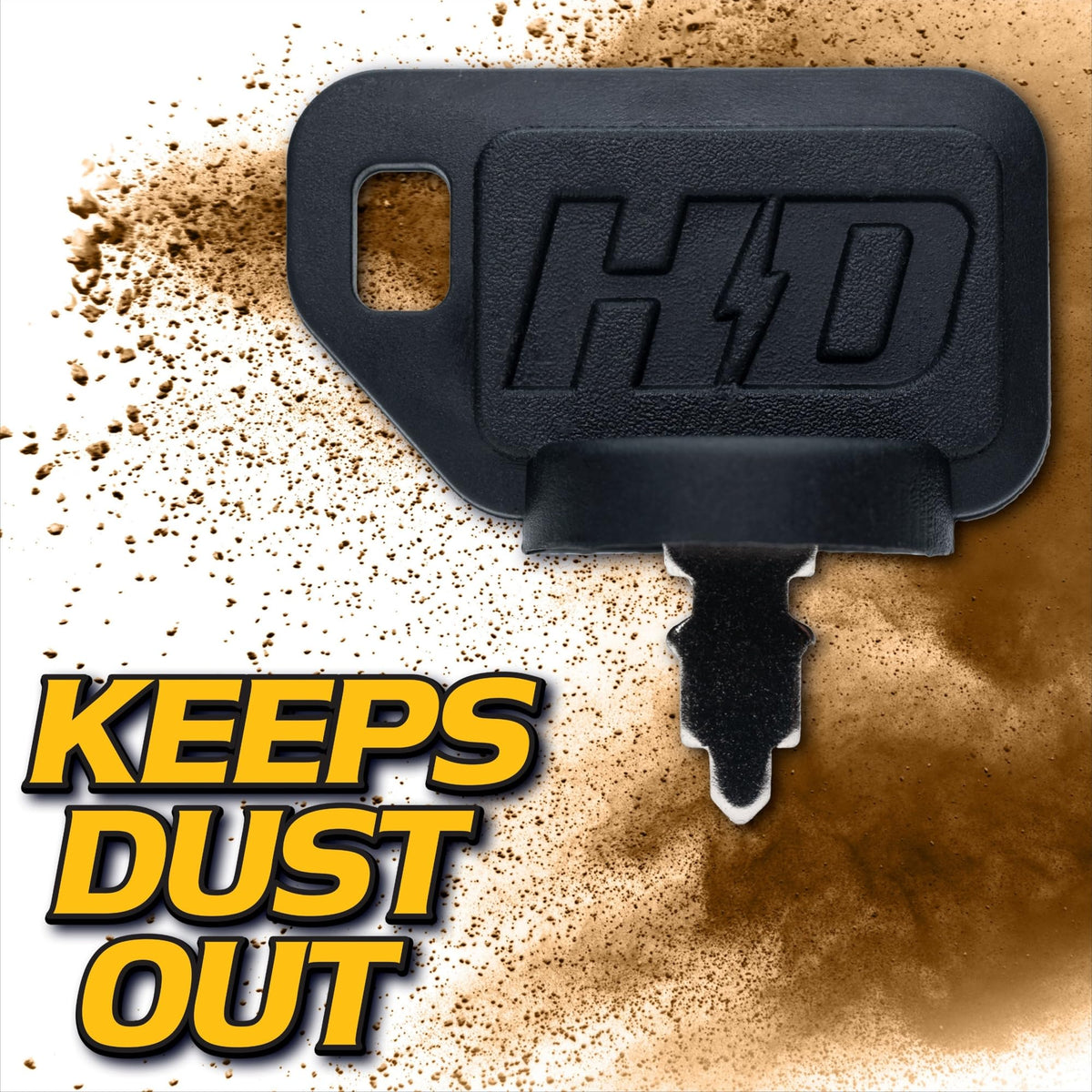 HD Switch close-up umbrella key and groove detail demonstrating weather-tight protection benefit