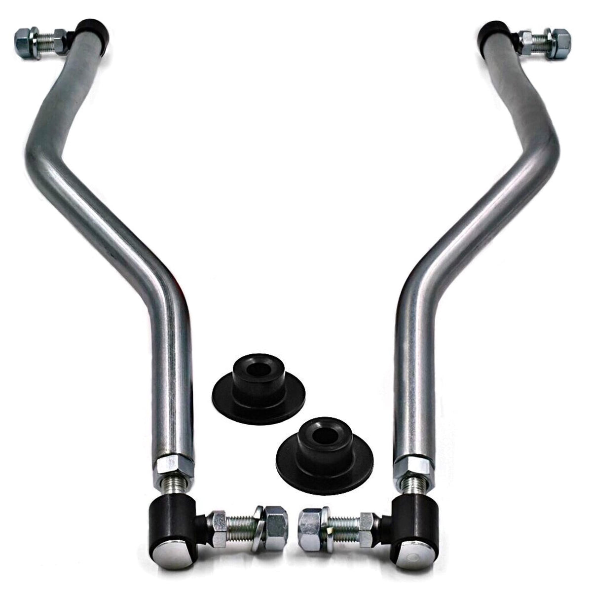HD Switch front view of drag link set showing ready-to-install hardware and fitment benefits