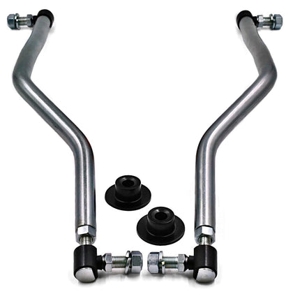 HD Switch front view of drag link set showing ready-to-install hardware and fitment benefits