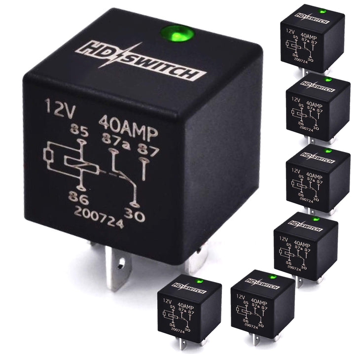 HD Switch front packaging showing six waterproof LED relays and free grease