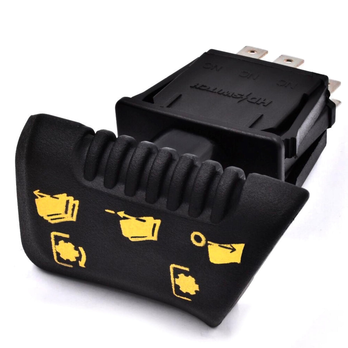 HD Switch front view showing fit for John Deere models and improved durability